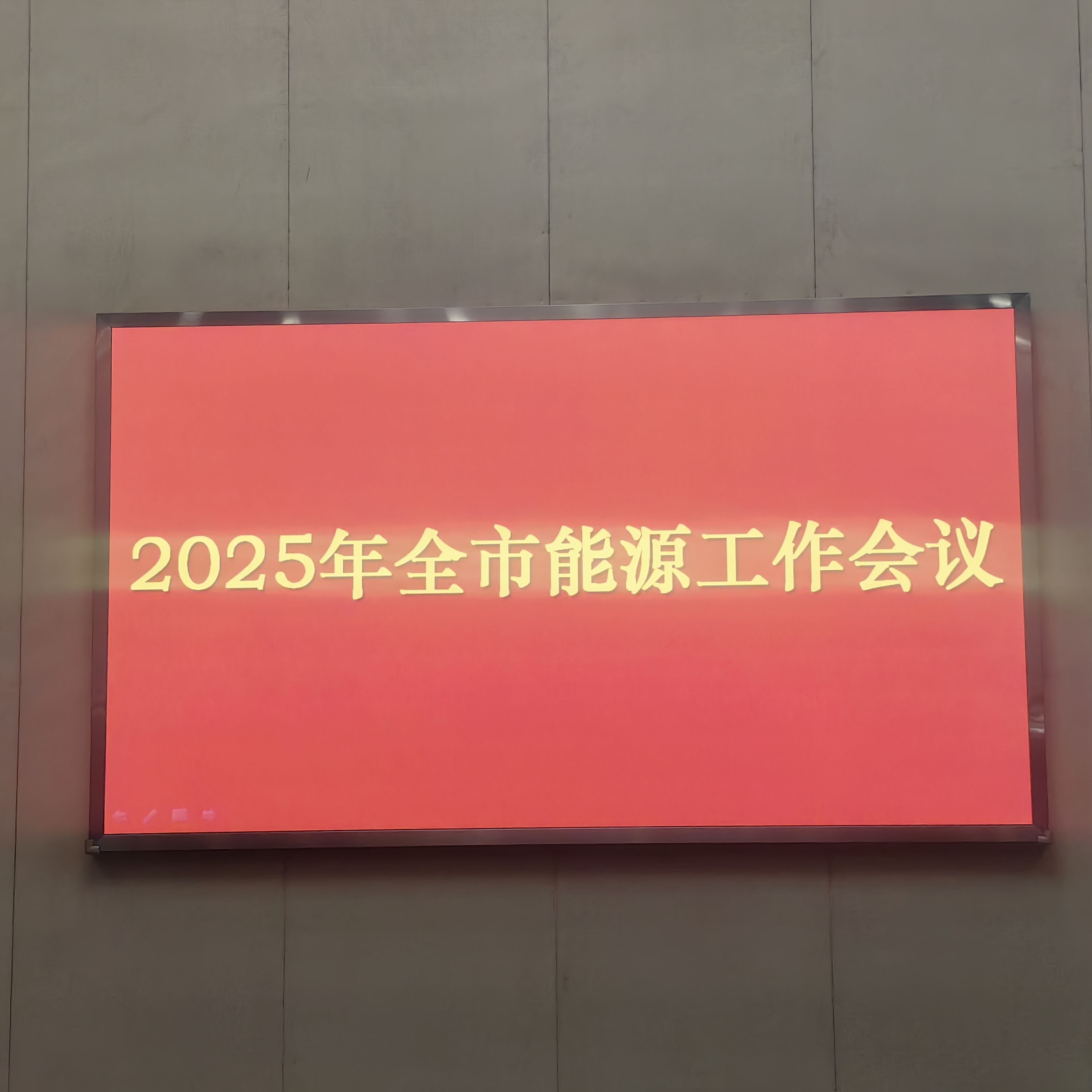 2025年全市能源工作會議